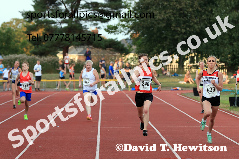 200 metres, 2025 NEGP No 6 Monkton, Wednesday, August 13th.  Photo: David T. Hewitson/Sports for All Pics